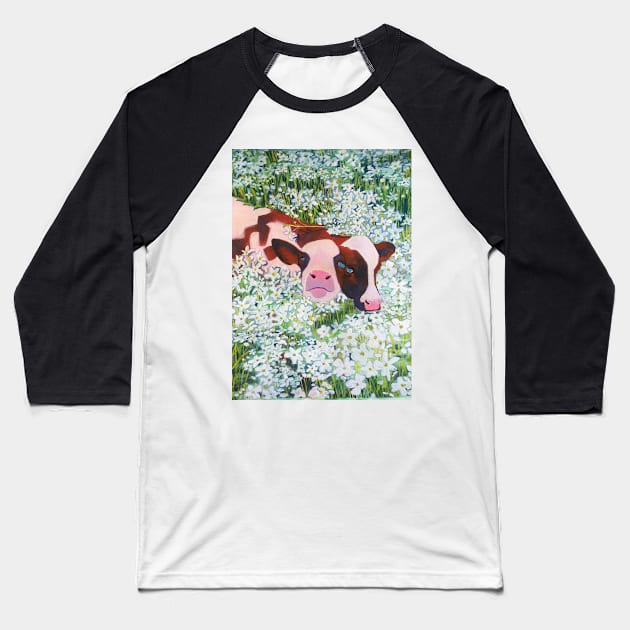 Two-Headed Meadow Calf Baseball T-Shirt by FrostedSoSweet